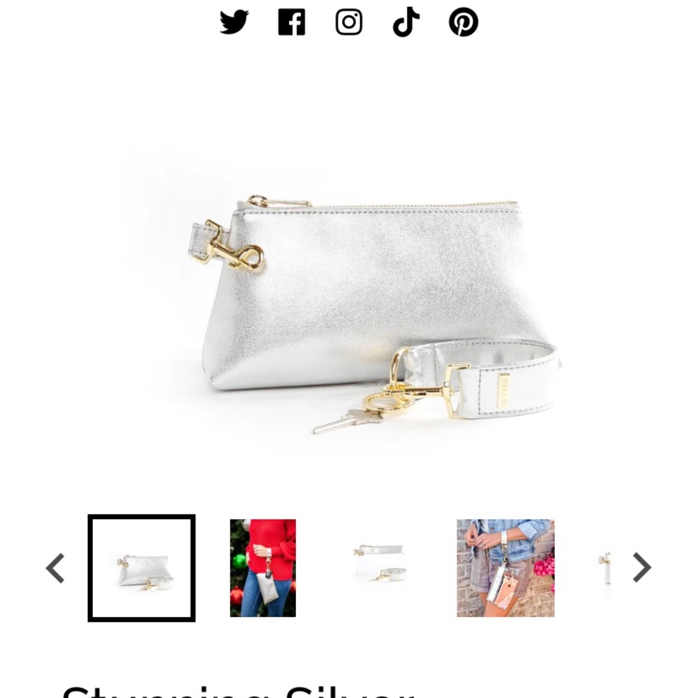 Keeper Wristlet Removable Handle With Key Chain - image 2